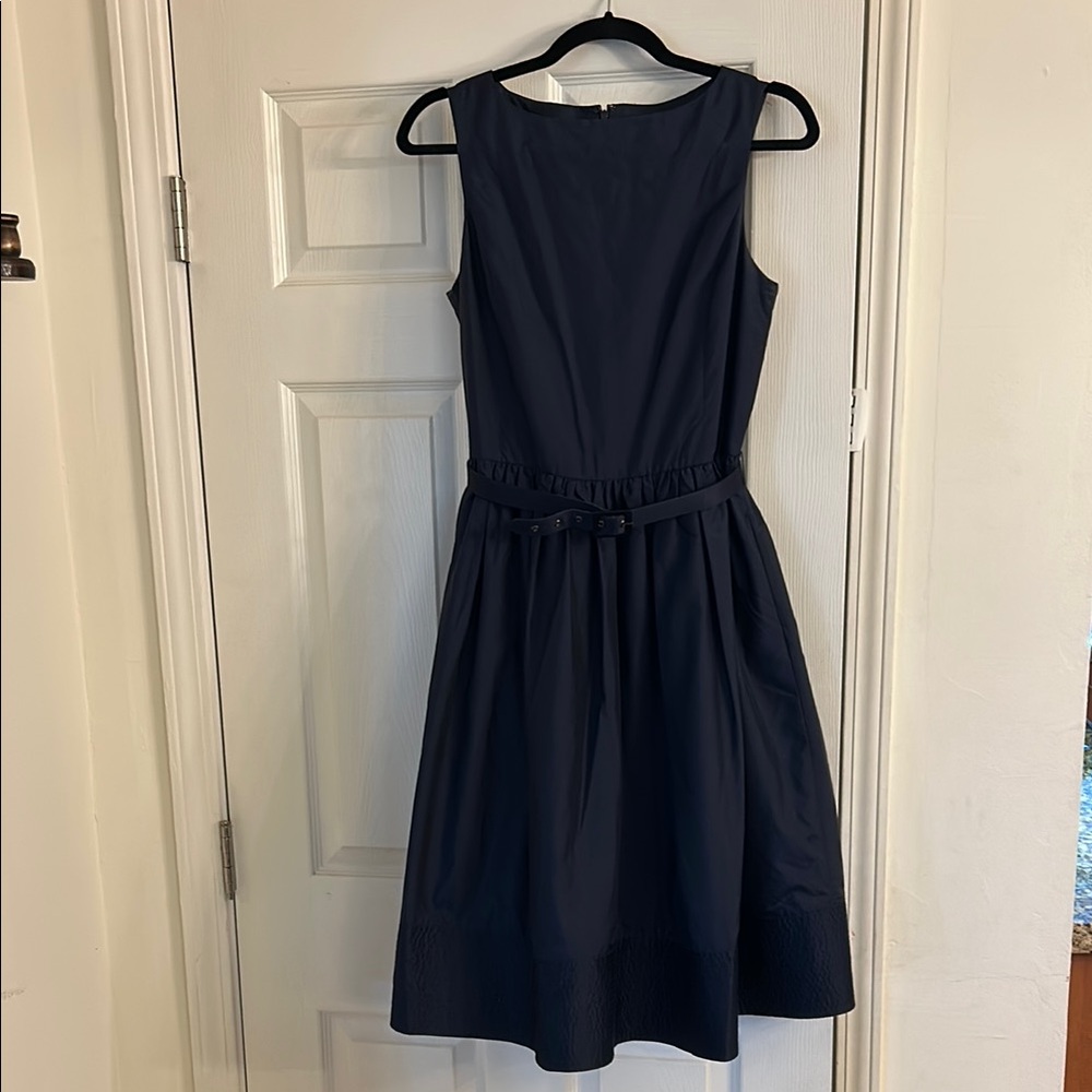 Isaac Mizrahi for Target navy blue fit and flare dress